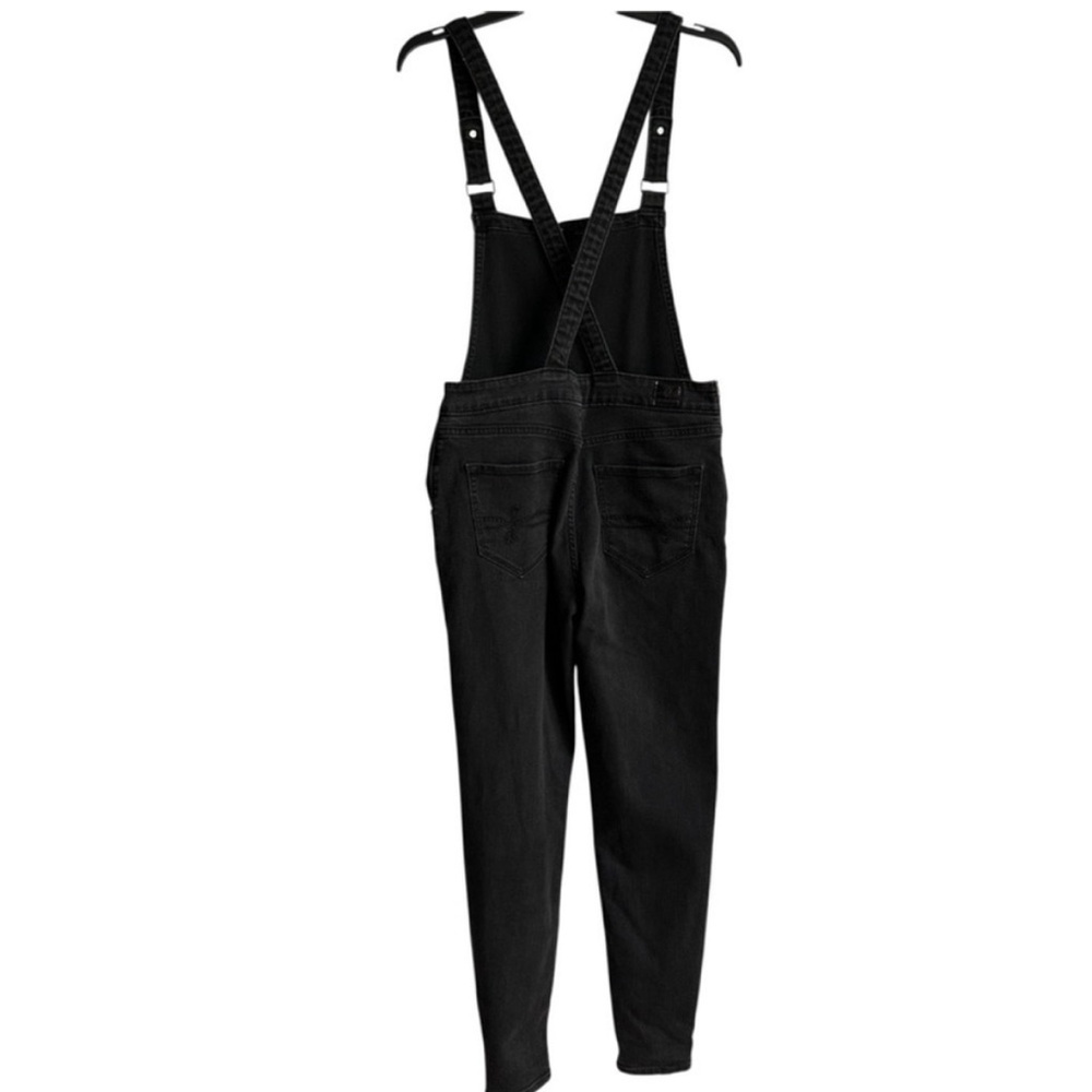 Black Women's Denim Overalls Jumpsuit